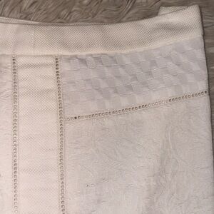 JCrew summer brocade white shorts size 4